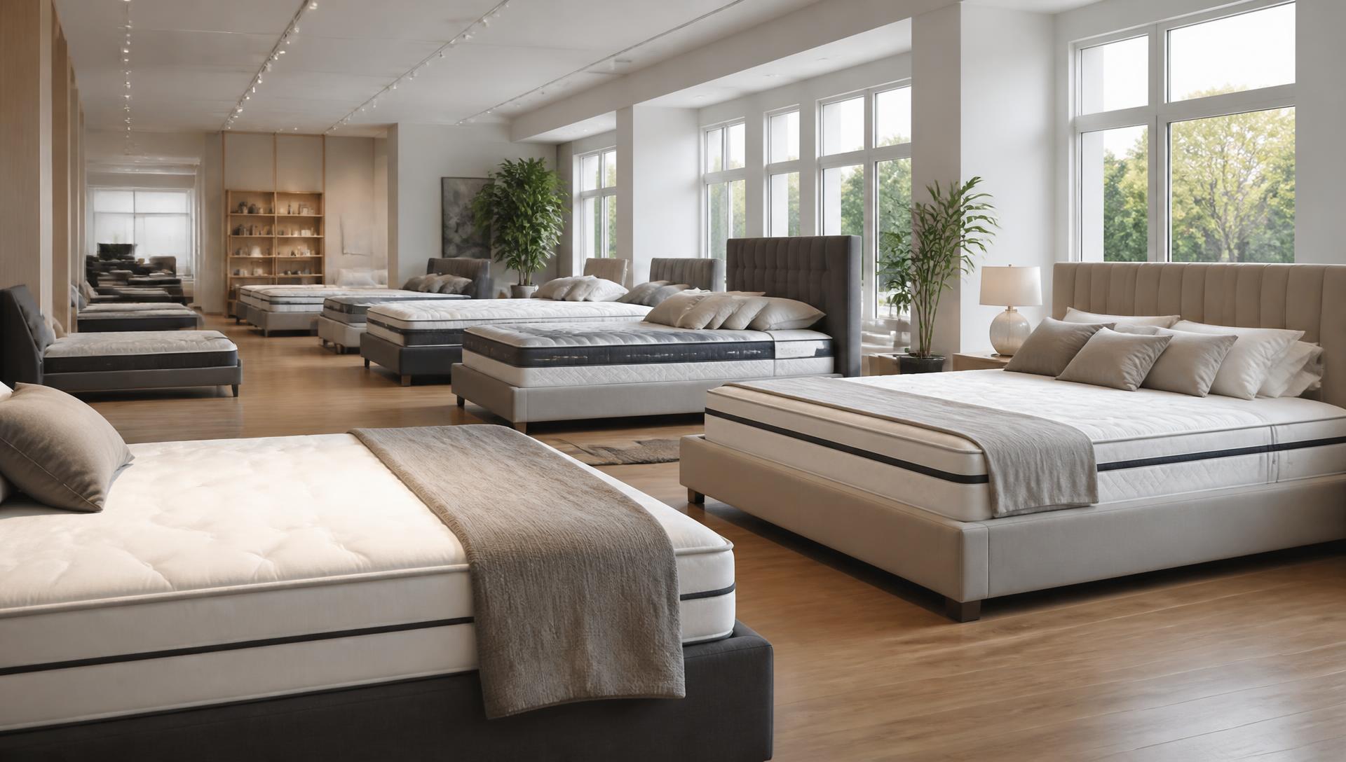 Inside the Nooga Mattress showroom in Chattanooga